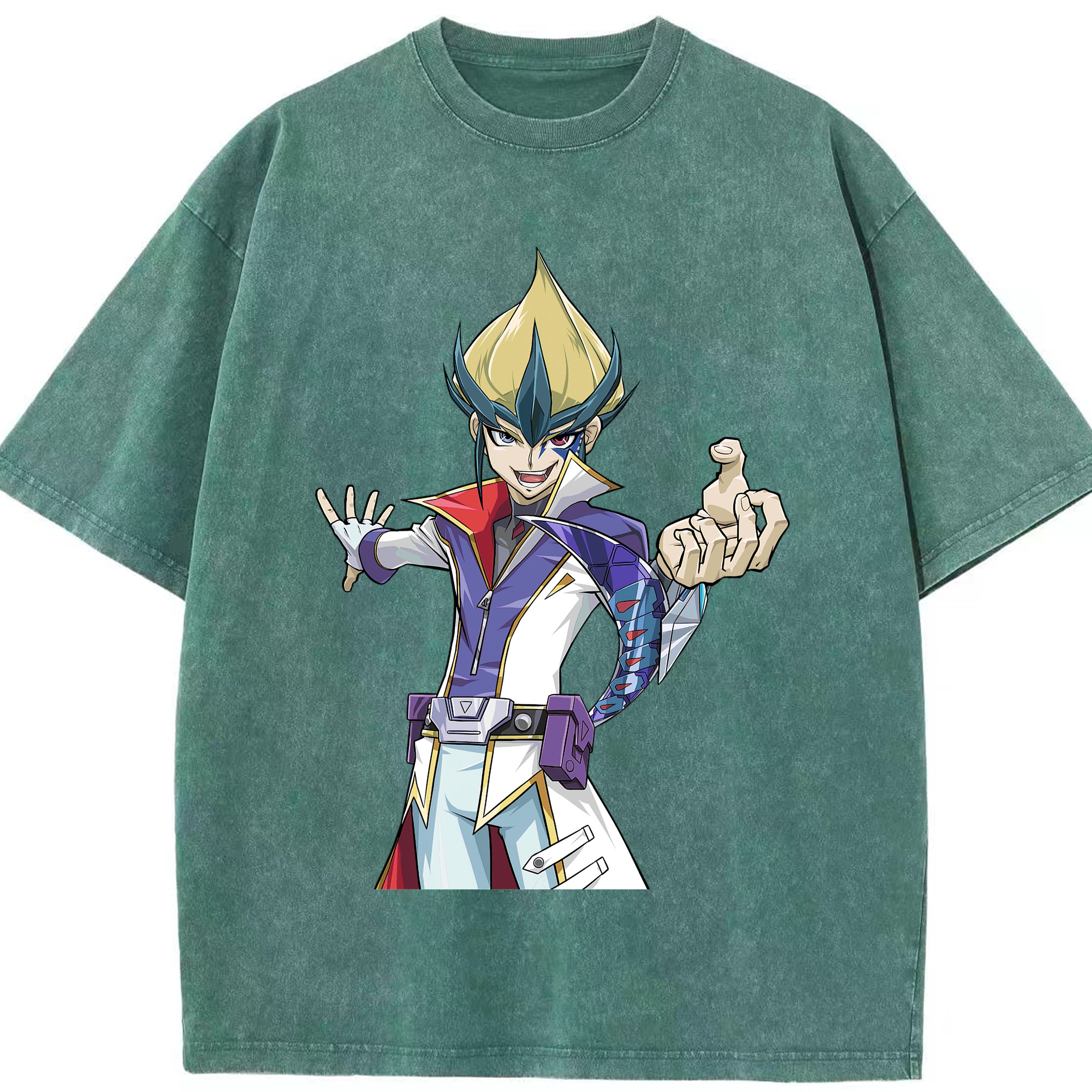 （画像用） 遊☆戯☆王 Yu-Gi-Oh! 綿100% ヴィンテージ風 半袖Tシャツ（フロントプリント）